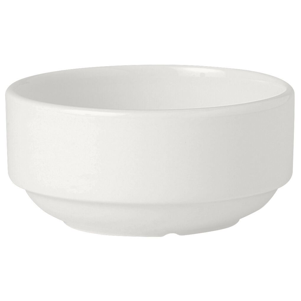 Simplicity Ceramic Soup Cup White Unhandled Stacking 28.5cl (10oz) Pack of 36