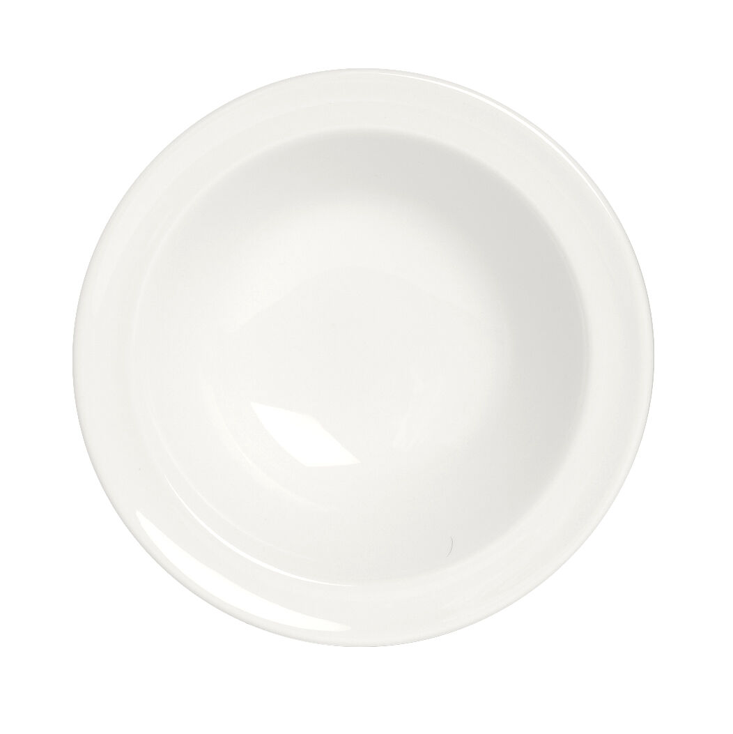 Simplicity White Fruit Stone Rim 16.5cm (6 1/2"") Serving Bowl Set Pack of 36