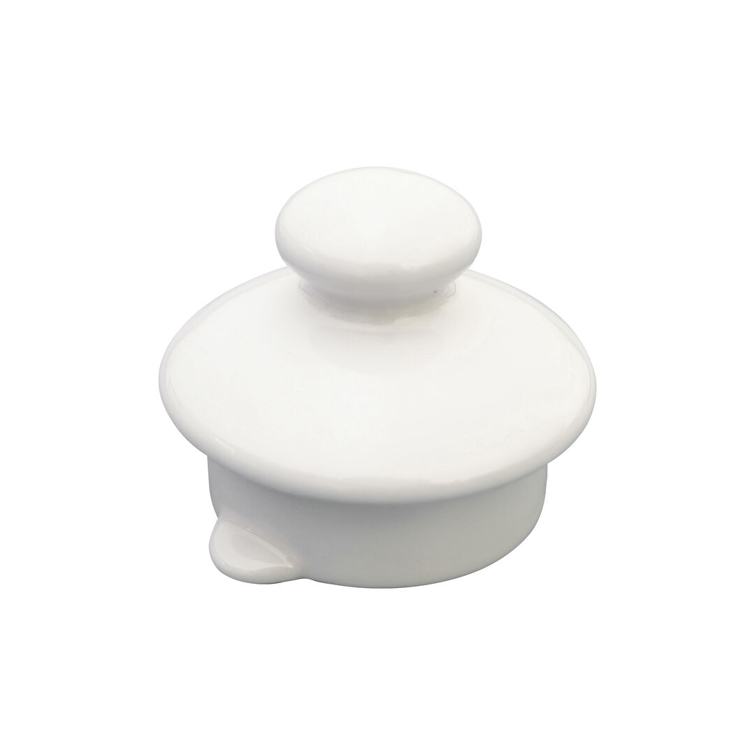 Simplicity White Lid For 0179 Beverage Pot Lid set Ceramic Tableware Pack of 12