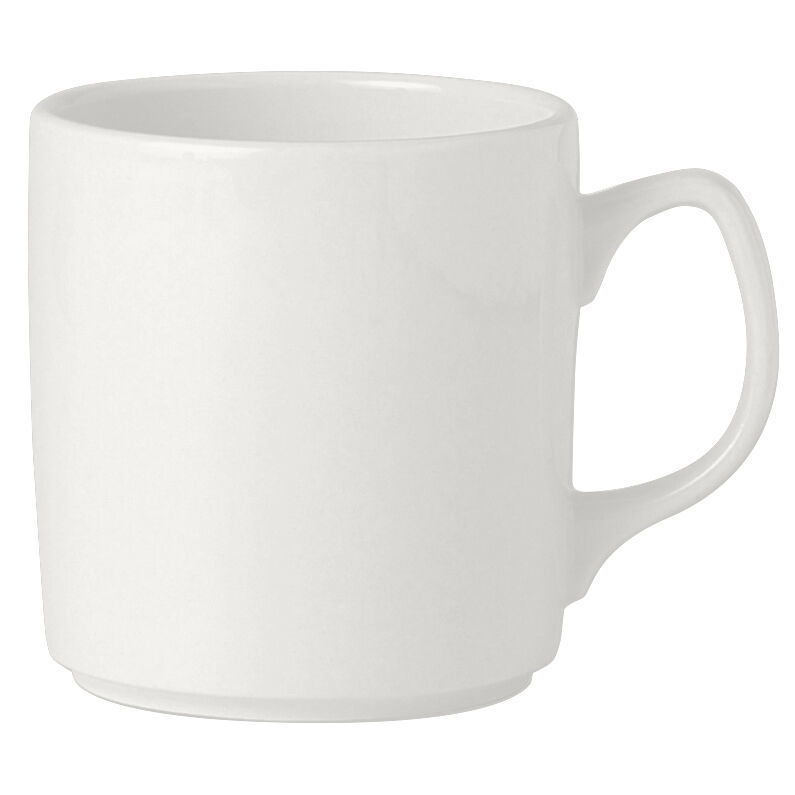 Simplicity Ceramic Mug White Atlantic Mug Drinking Mug 34cl (12oz) Pack Of 36