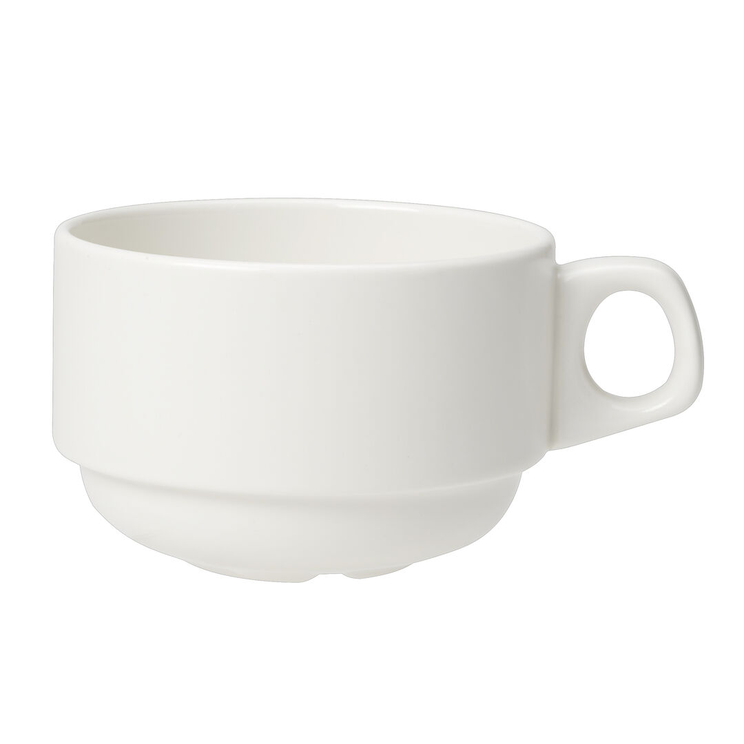 Simplicity White Slimline Stacking Cup 28.5cl (10oz) Ceramic Cup Pack of 36
