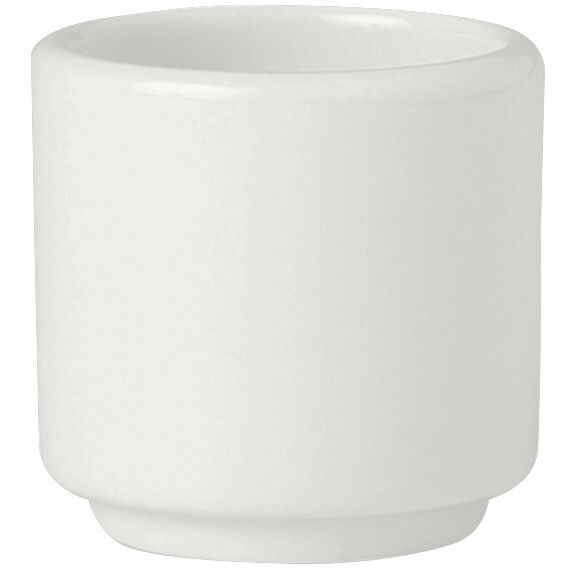 Simplicity White Footless Egg Cup 4.75cm Ceramic Cup Set Tableware Pack of 12