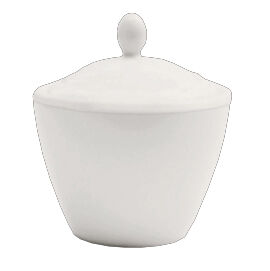 Simplicity White Harmony Sugar Lid For 0836 Pot Ceramic Tableware Pack of 12