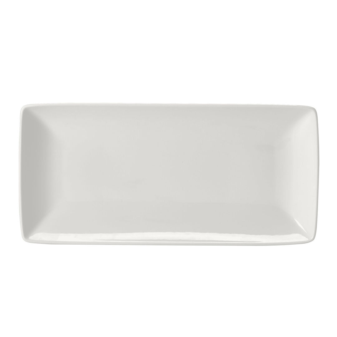 Taste White Rectangle Five 29 x 14cm Serving Plate Ceramic Tableware Pack of 6