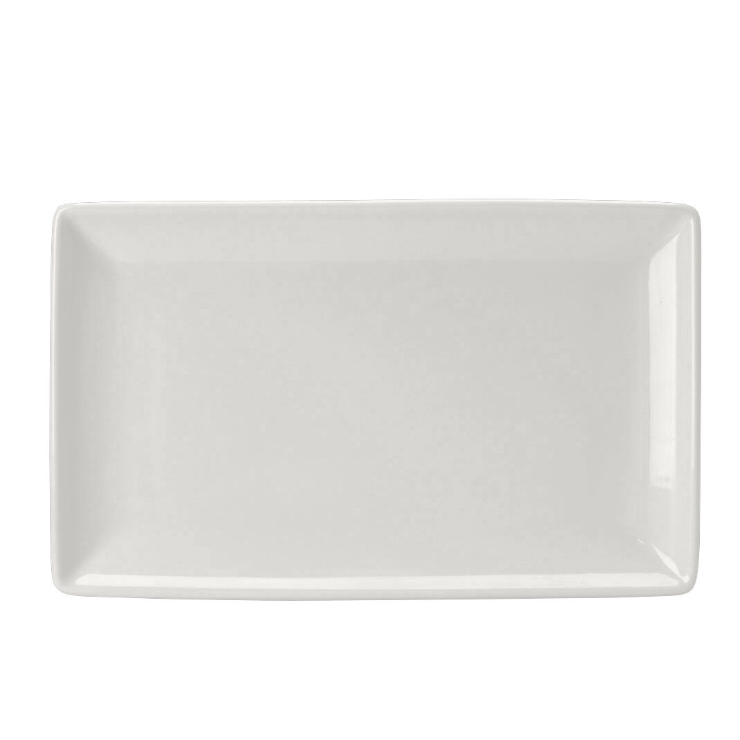 Taste White Rectangle One 27 x 16.75cm Food Plate Ceramic Tableware Pack of 6