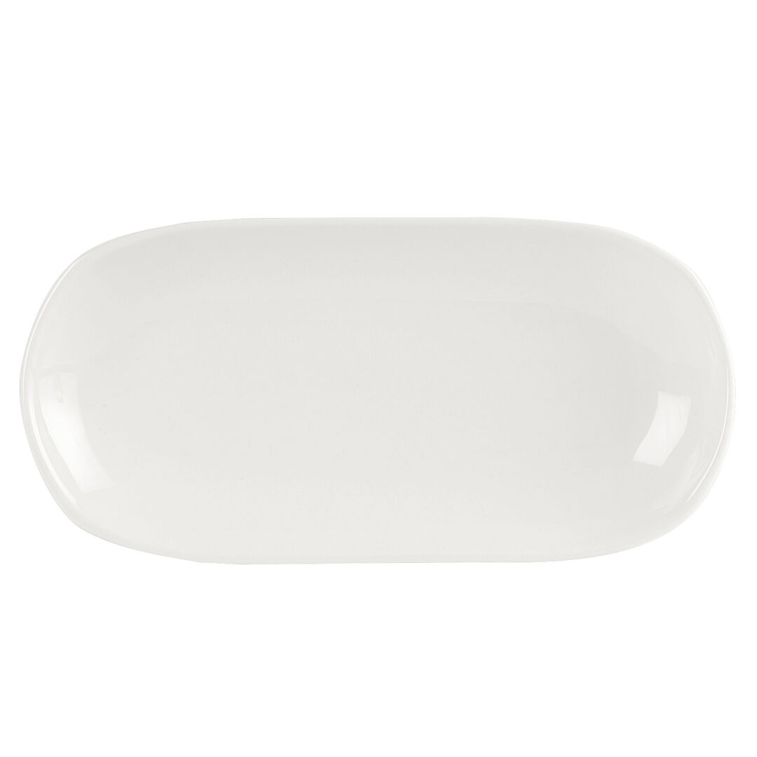 Taste White Taster Tray 25.5cm (10"") Ceramic Tray Set Bar Tableware Pack of 6