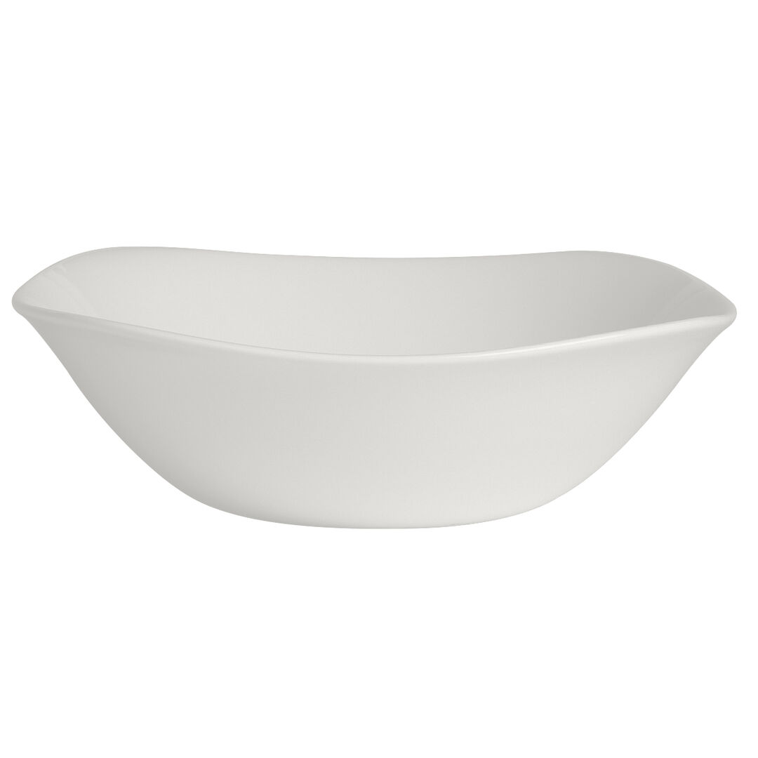 Taste White Square Bowl 15.25cm 44cl Ceramic Bowl Set Tableware Pack of 12