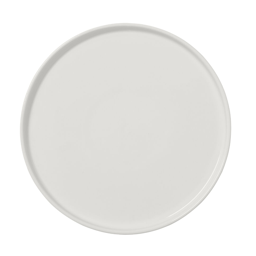 Taste White Stack Plate 25.5cm (10"") Ceramic Serving Plate Tableware Pack of 12