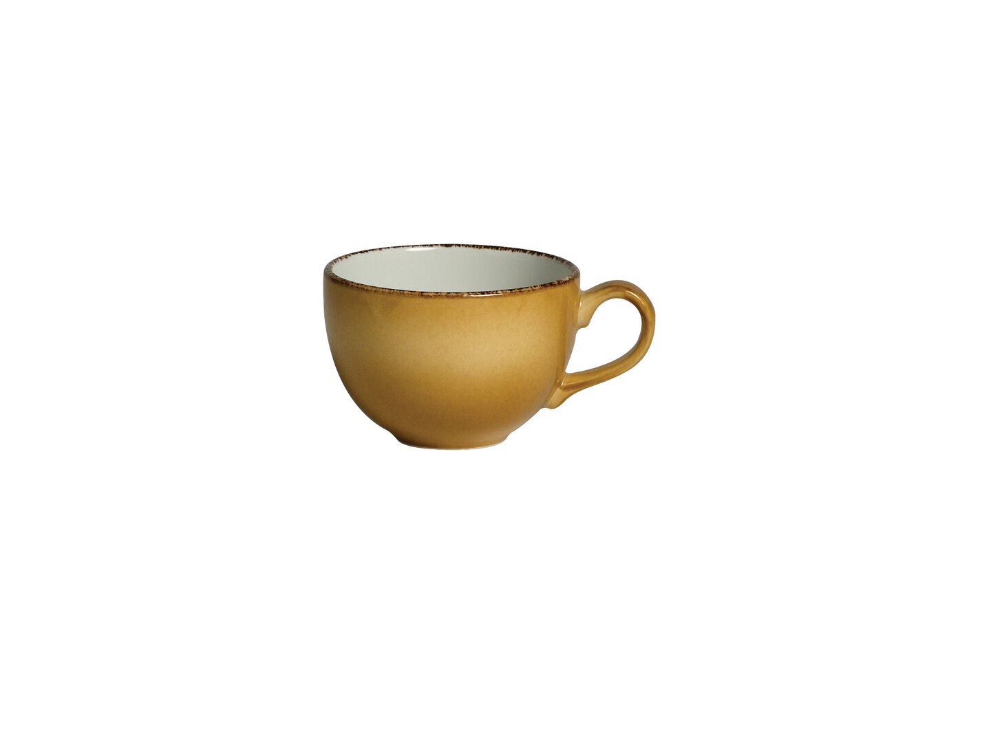 Terramesa Mustard Low Cup 22.75cl (8oz) Ceramic Drinking Tableware Pack of 36