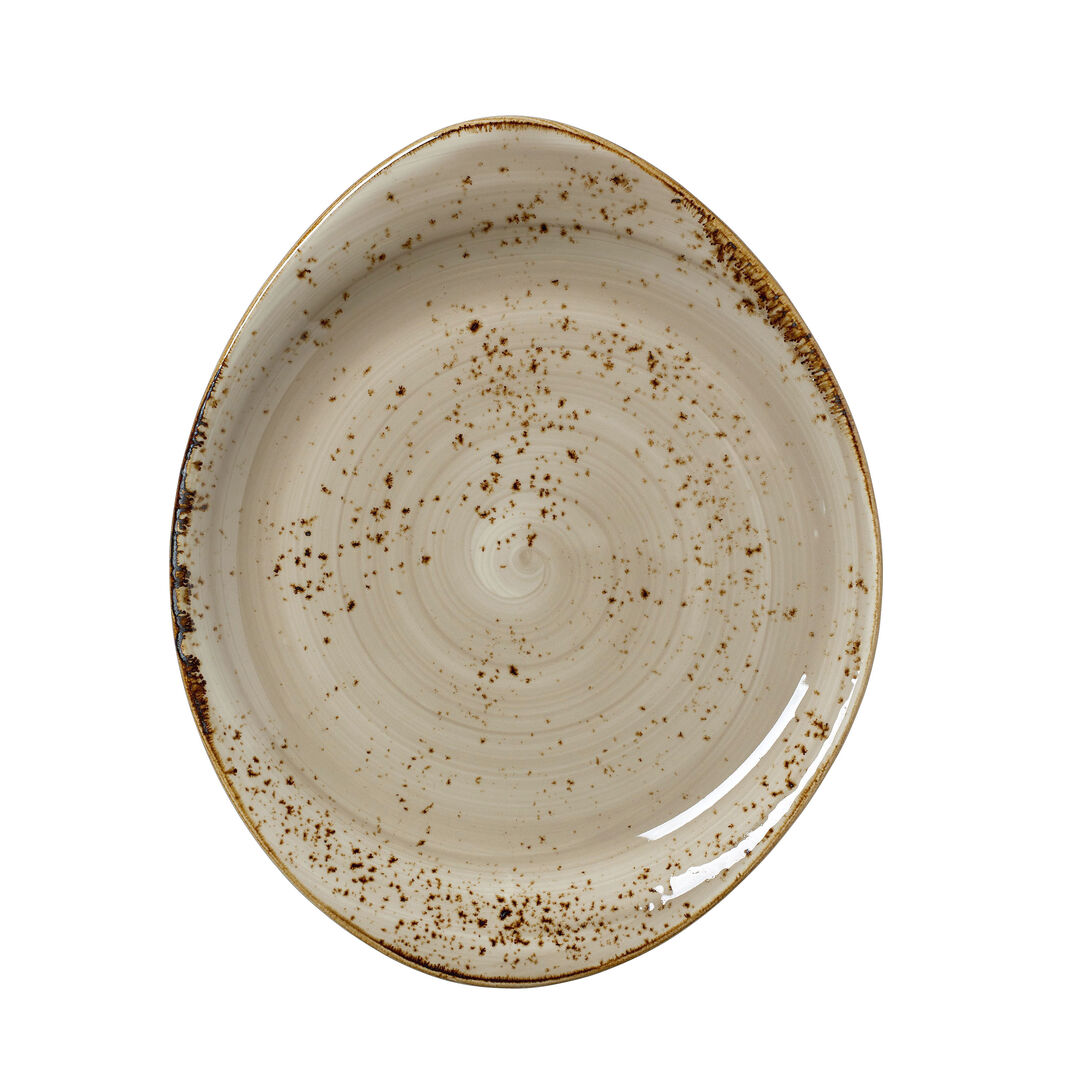 Craft Porcini Freestyle Plate 25.5cm (10"") Ceramic Plate Tableware Pack of 12