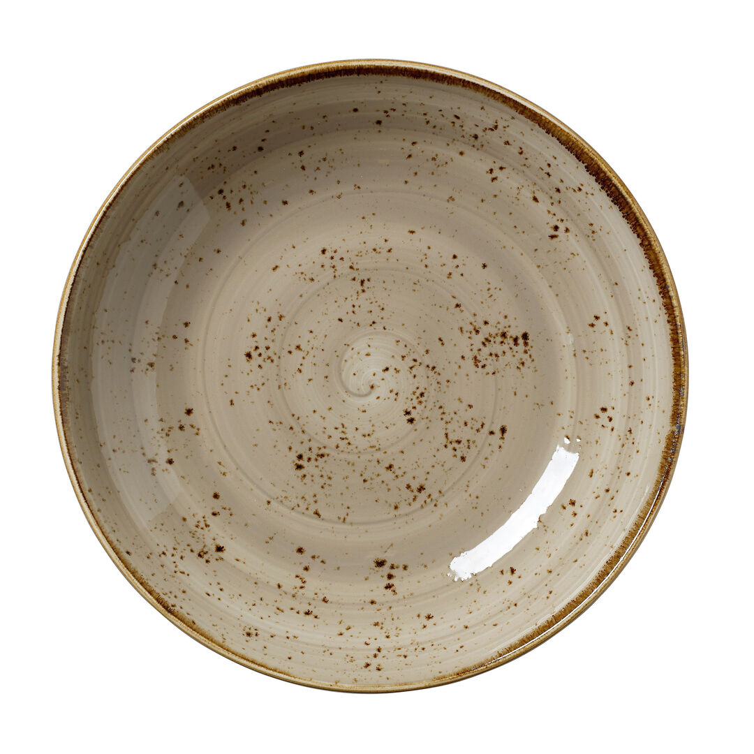 Craft Porcini Coupe Bowl 25.5cm 120.25cl Ceramic Bowl Home Tableware Pack of 12