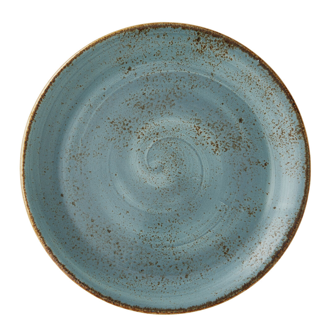 Craft Blue Coupe Plate 30cm (11 3/4"") Ceramic Serving Tableware Pack of 12