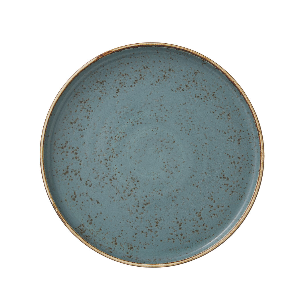Craft Blue Stack Plate 25.5cm (10"") Ceramic Serving Plate Tableware Pack of 12