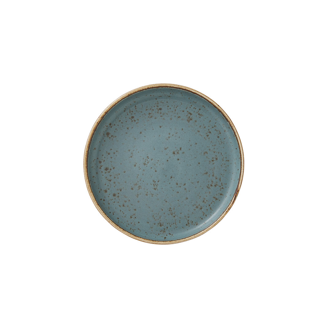 Craft Blue Stack Plate 16.5cm Ceramic Serving Food Plate Tableware Pack of 12