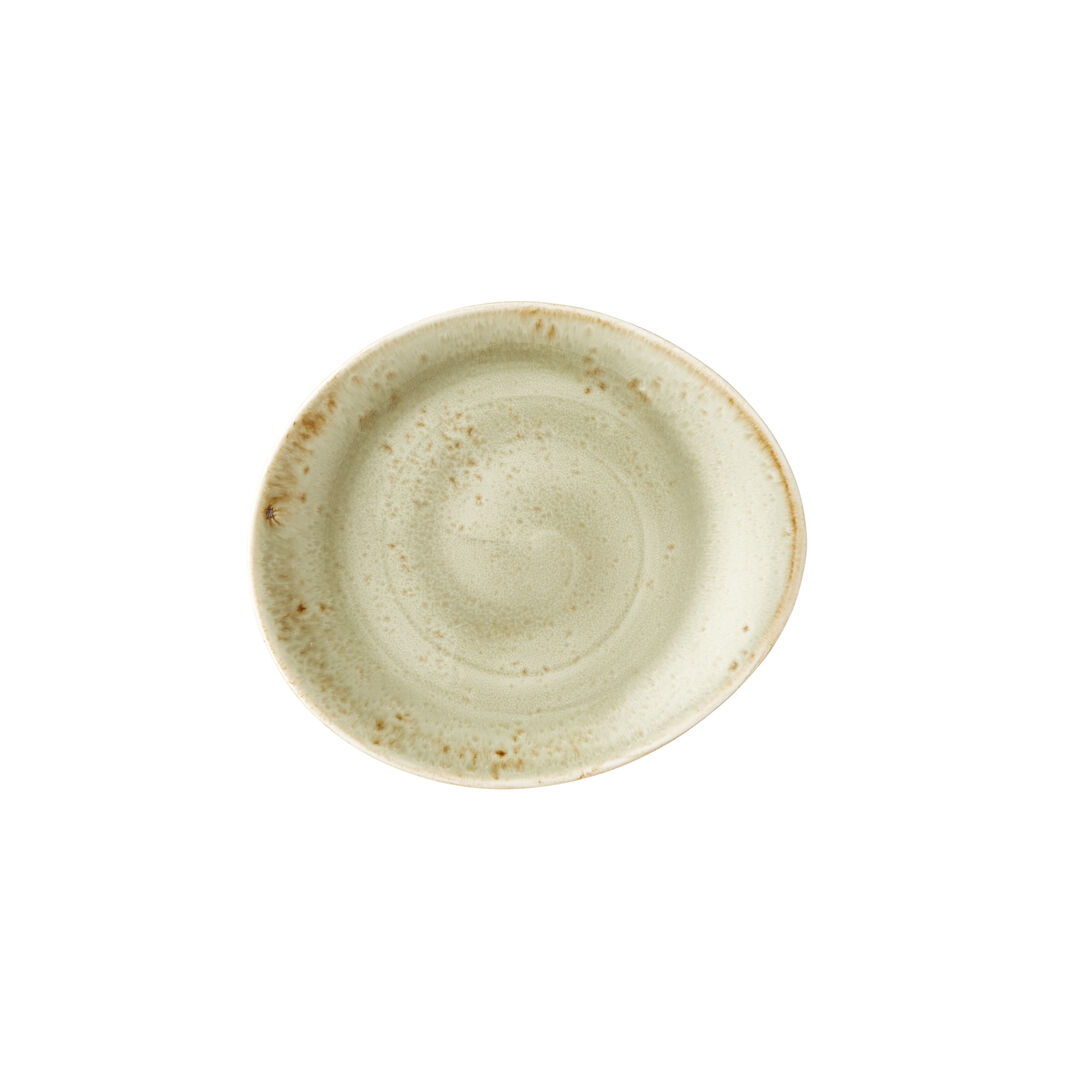 Craft Green Freestyle Plate 15.25cm Ceramic Serving Plate Tableware Pack of 12