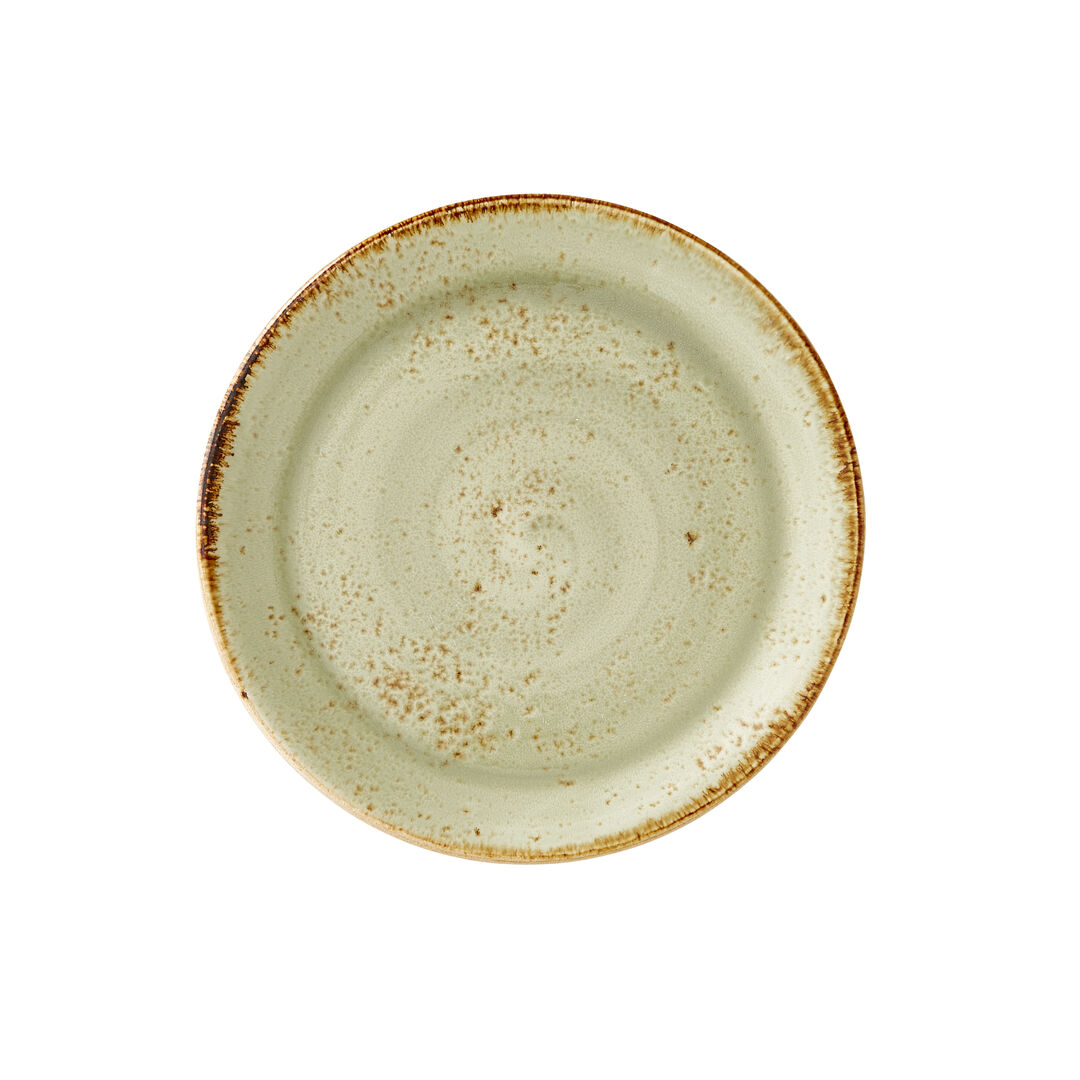 Craft Green Coupe Plate Ceramic Serving Plate Bar Home 23cm (9"") Pack of 24