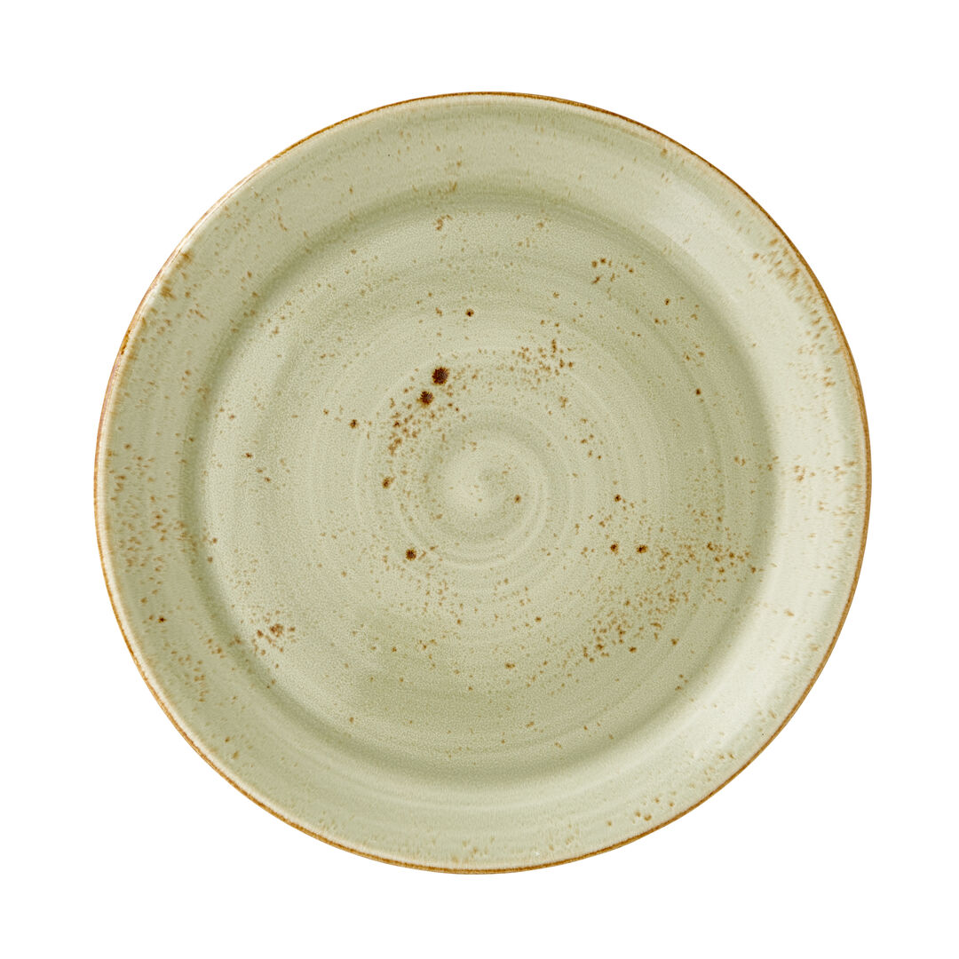 Craft Green Coupe Plate 30cm (11 3/4"") Ceramic Serving Tableware Pack of 12