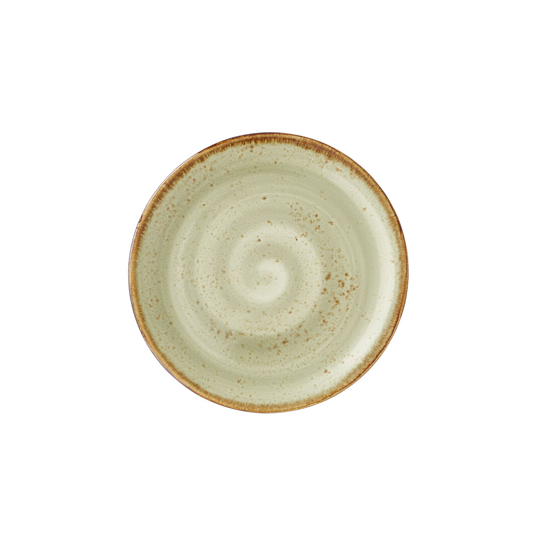 Craft Green Coupe Plate Ceramic Serving Plate Bar Home 20.25cm (8"")  Pack of 24