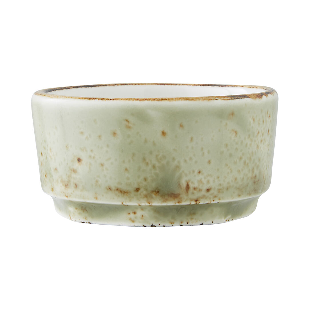 Craft Green Taster Dipper 6.5cm (2 1/2"") Ceramic Bowl Tableware Pack of 12