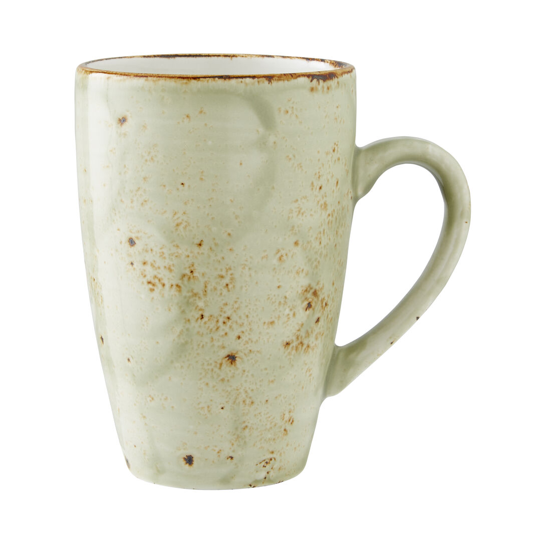 Ceramic Mug Craft Green Quench Mug Tableware Drinking 34cl (12oz) Pack Of 24
