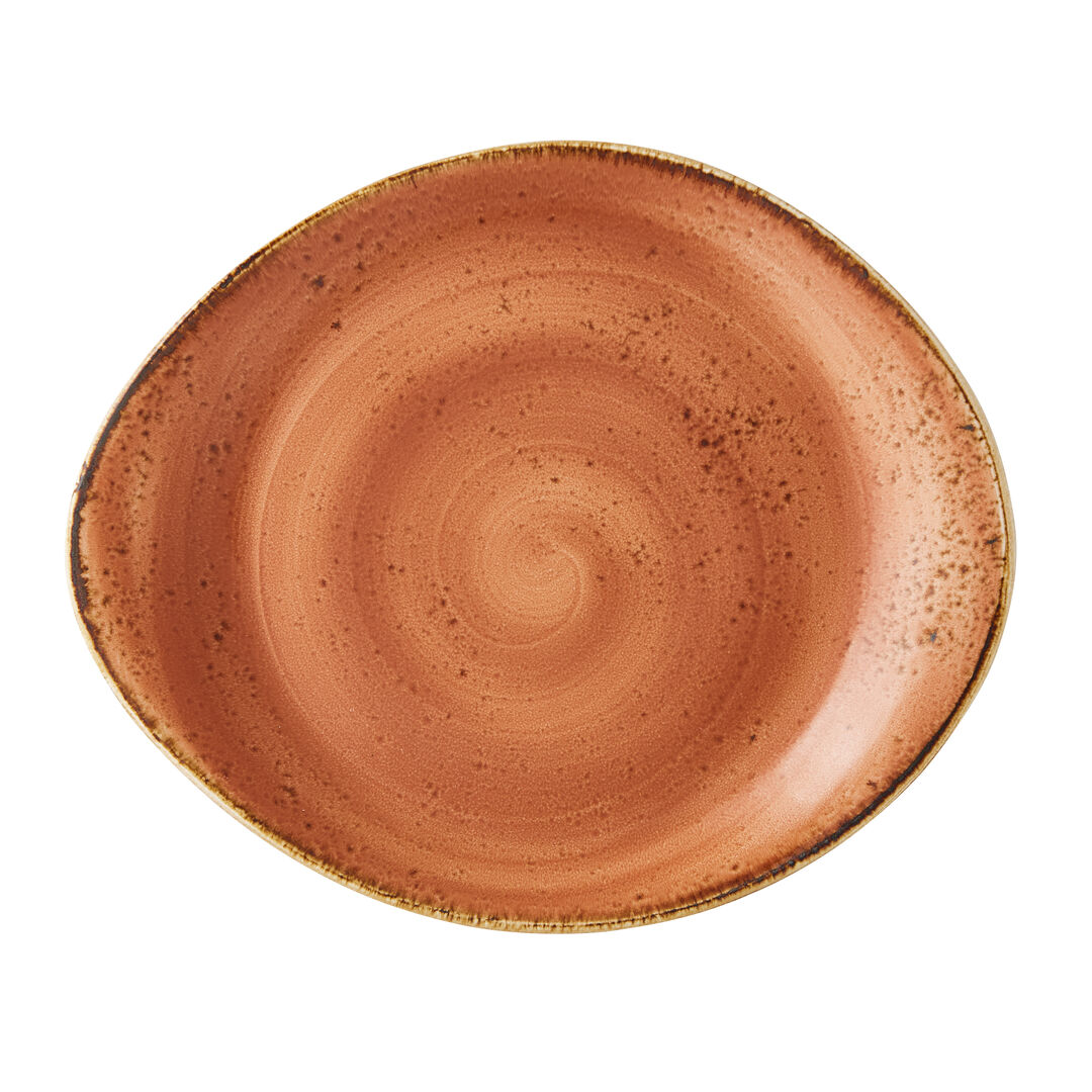 Craft Terracotta Freestyle Plate 25.5cm Ceramic Plate Tableware Pack of 12