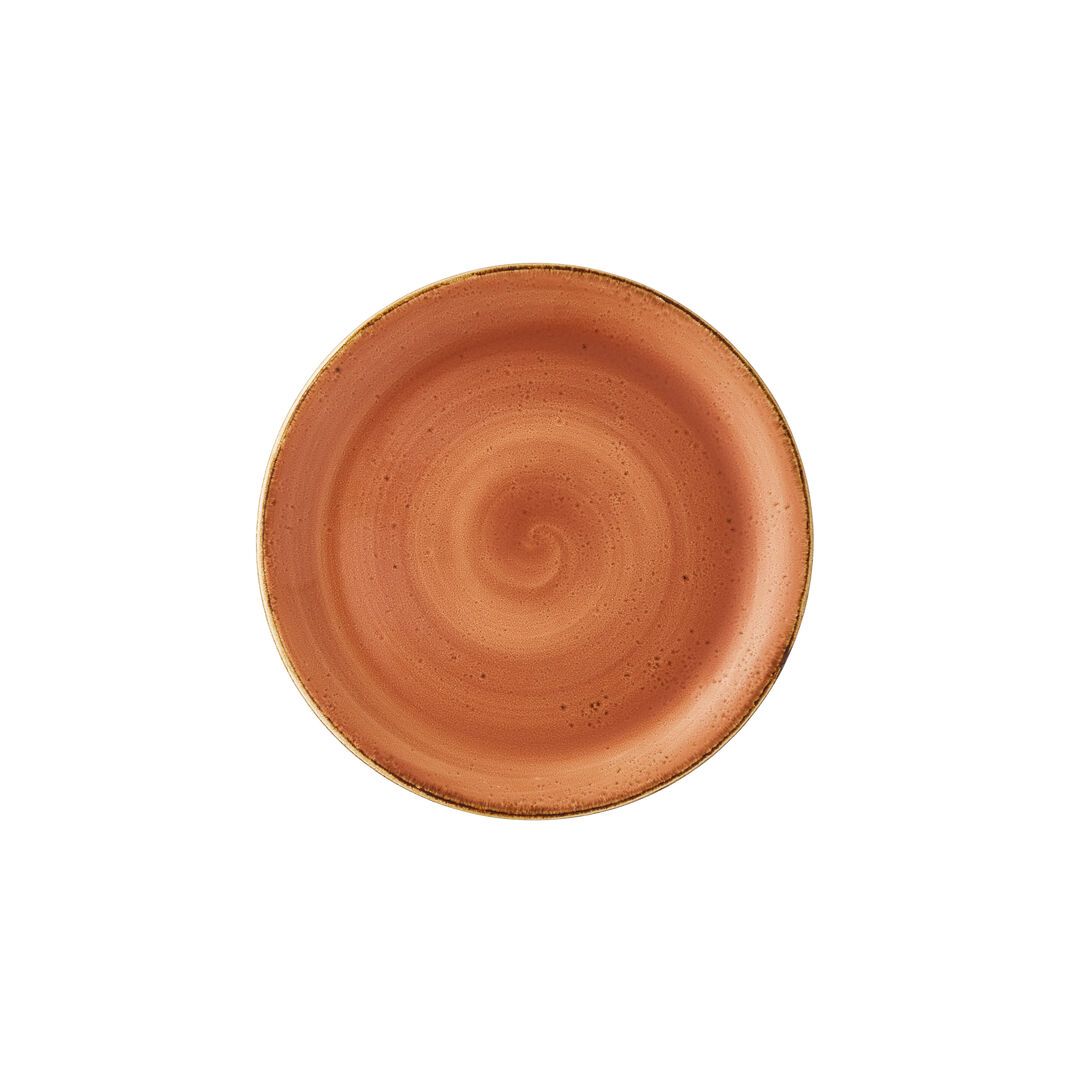 Craft Terracotta Coupe Plate 20.25cm (8"") Ceramic Plate Tableware Pack of 24