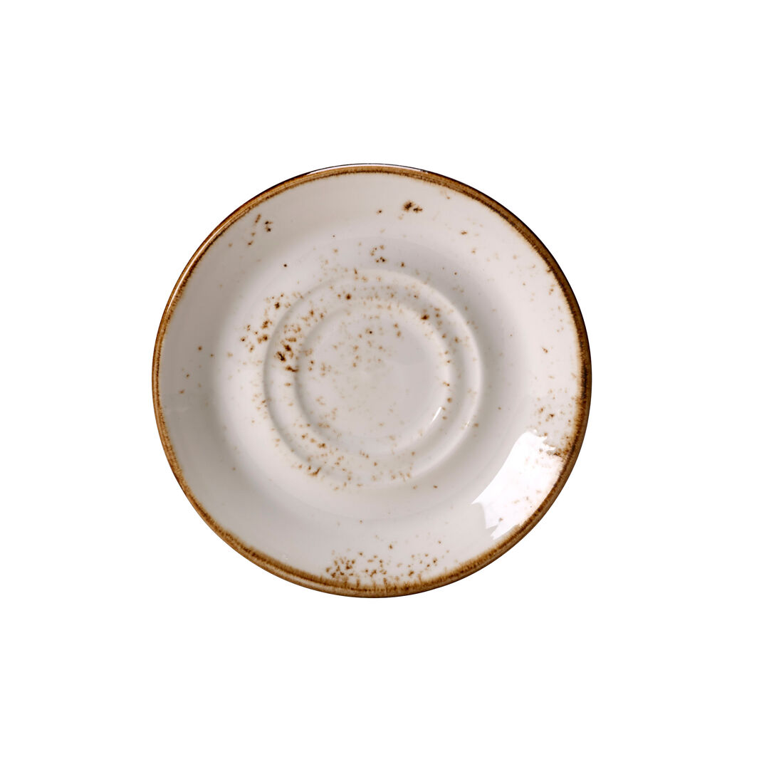 Craft White D/W Saucer 14.5cm Ceramic Saucer Plate Set Tableware Pack of 36