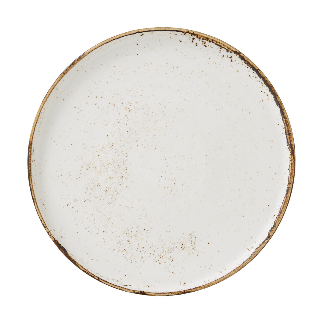Craft White Pizza/Sharing Plate 32cm Ceramic Serving Plate Tableware Pack of 6