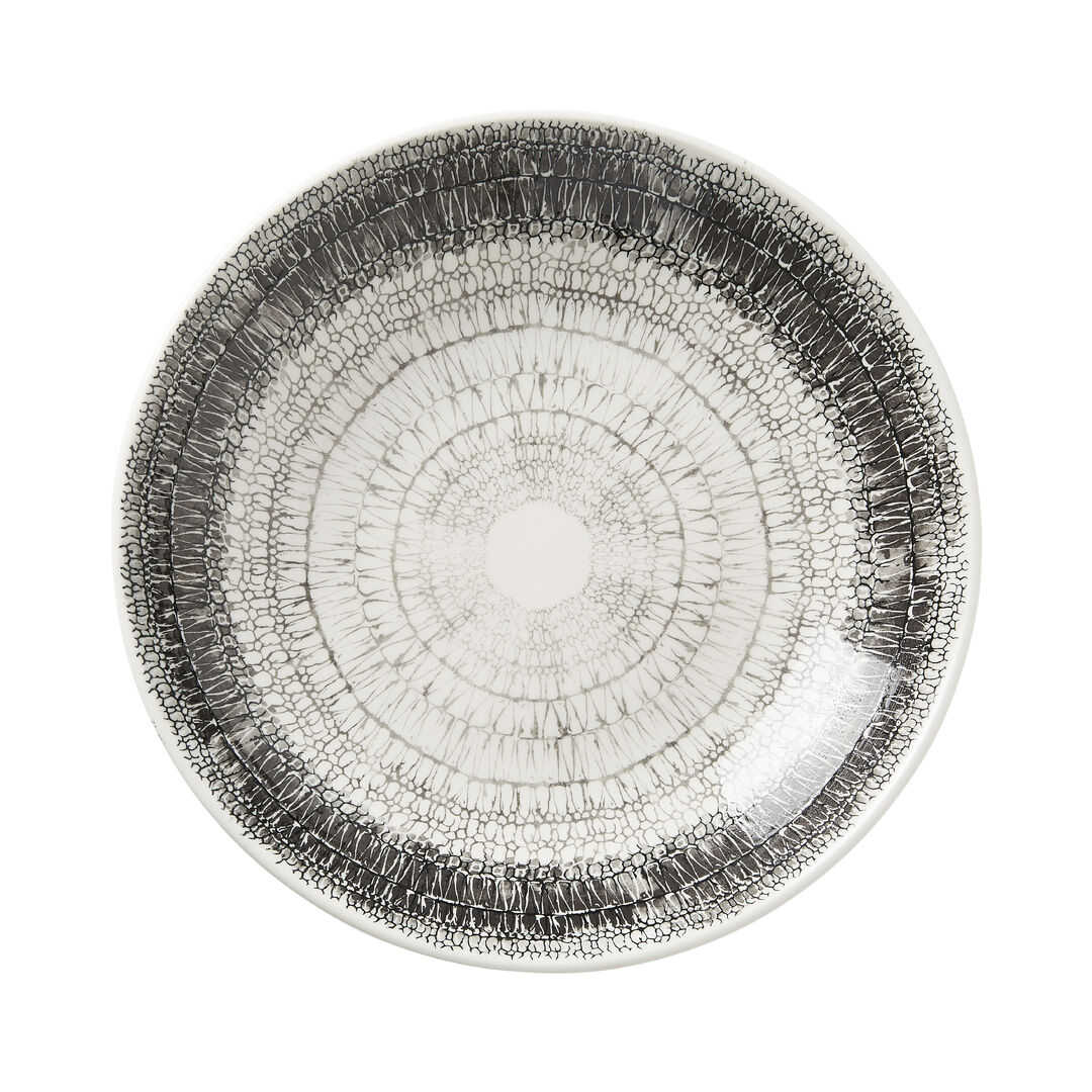 Petra Graphite Coupe Bowl 25.5cm/120.25cl Ceramic Bowl Home Tableware Pack 12
