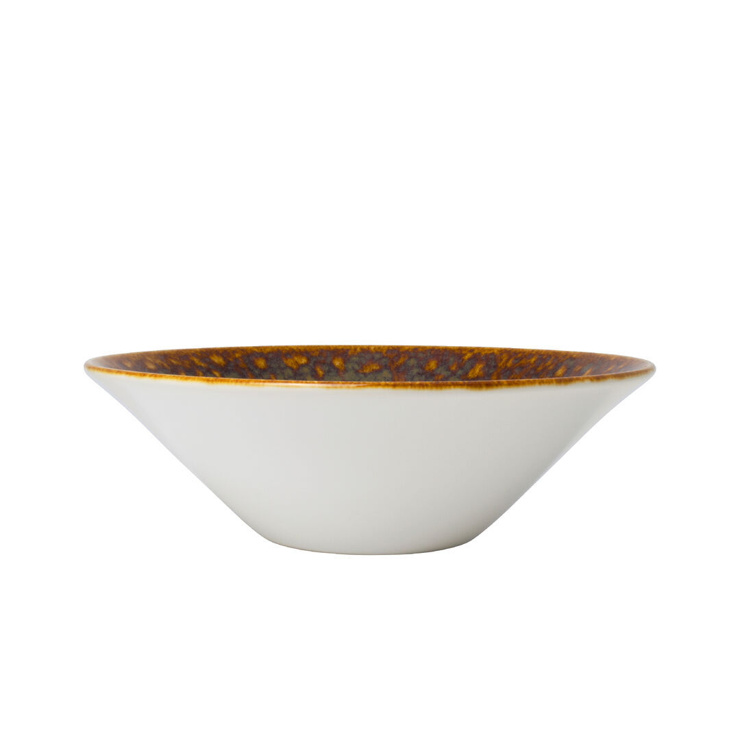 Vesuvius Amber Essence Bowl 11.5cm 14.25cl Ceramic Bowl Tableware Pack of 12