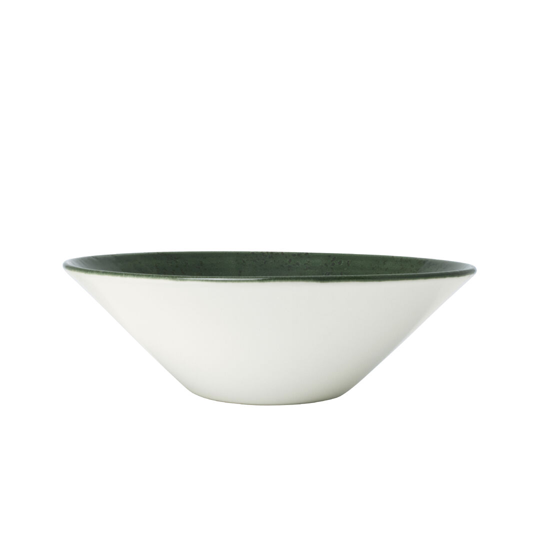 Vesuvius Burnt Emerald Essence Bowl 14cm 34cl Ceramic Tableware Pack of 12