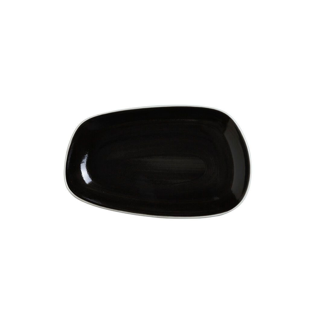 Nyx Nordic Tray 24cm (9 1/2"") Ceramic Serving Tray Set Tableware Pack of 12