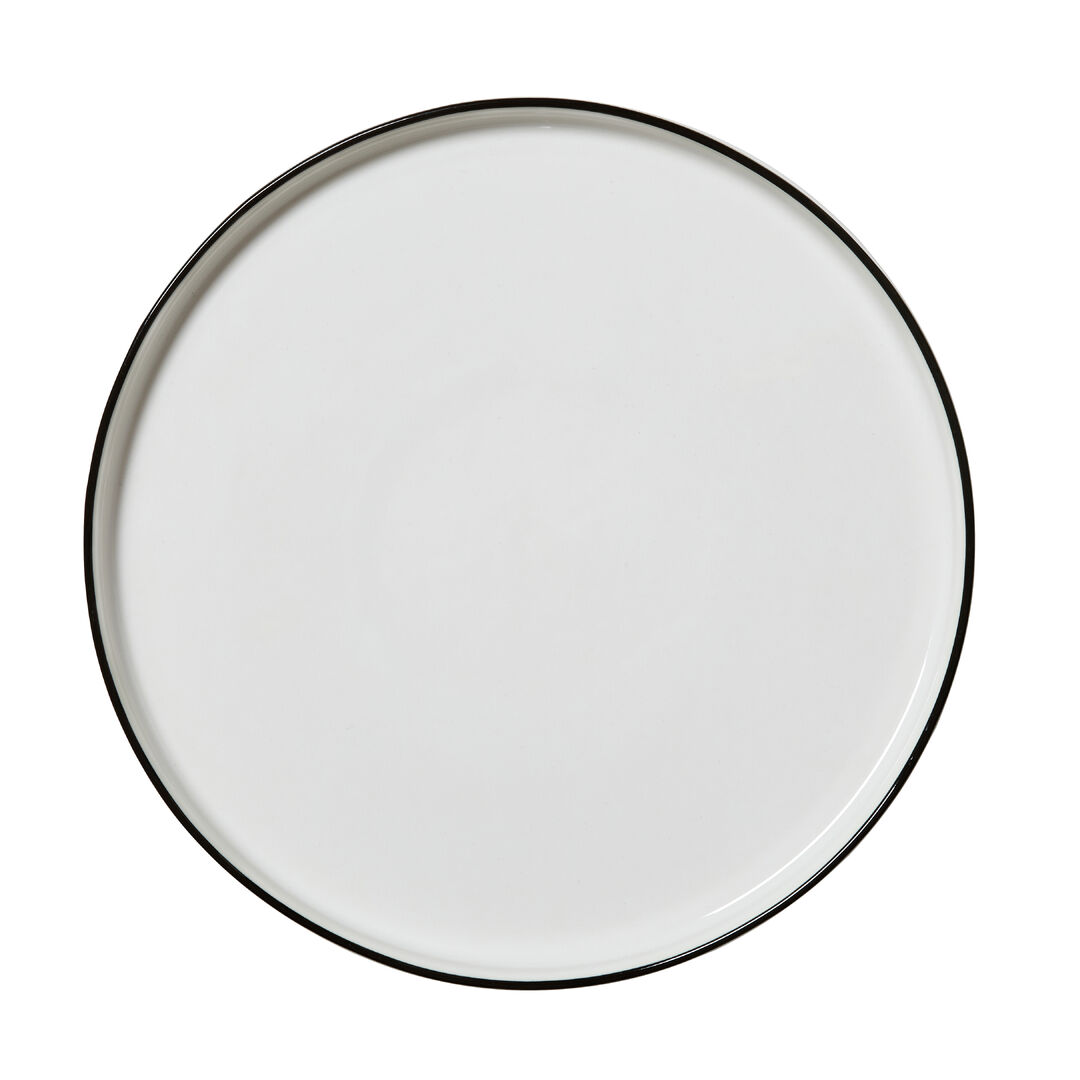 Asteria Stack Plate 25.5cm (10"") Ceramic Serving Plate Set Tableware Pack of 12