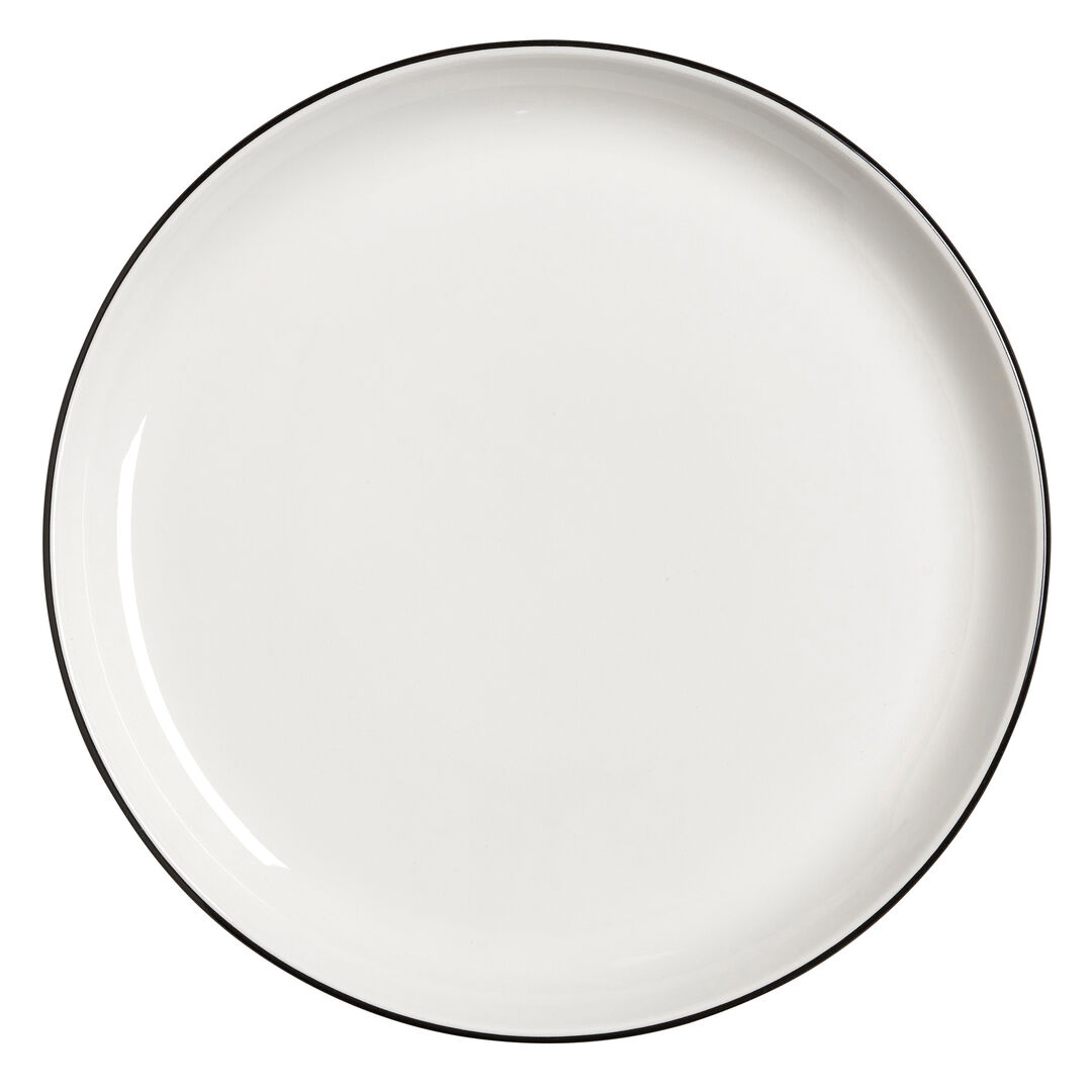 Asteria Nordic Coupe Plate 28cm (11"") Ceramic Plate Set Tableware Pack of 12