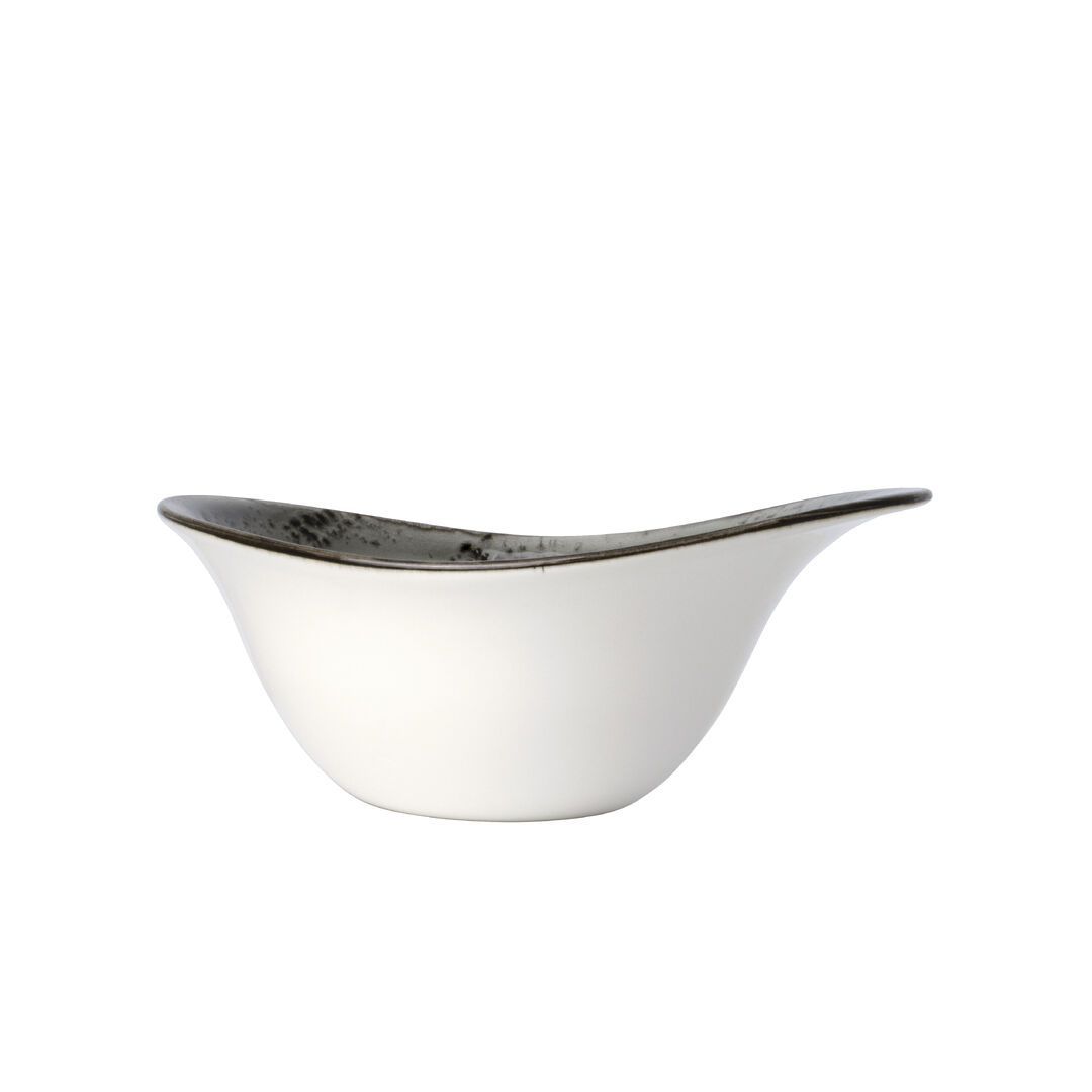 Smoke Freestyle Bowl 17.8cm 43.5cl Ceramic Serving Bowl Tableware Pack of 12