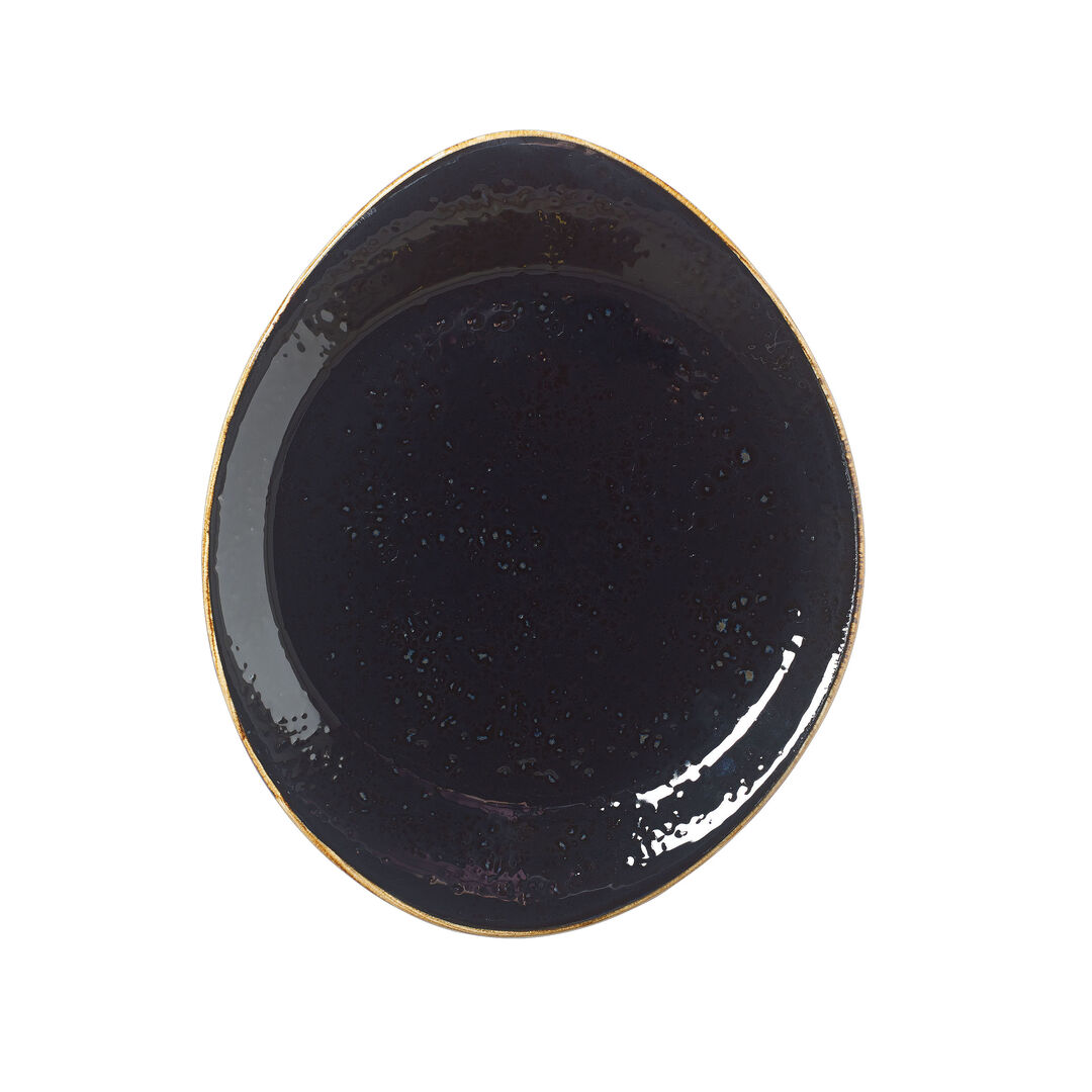 Craft Liquorice Freestyle Plate 25.5cm (10"") Ceramic Plate Tableware Pack of 12