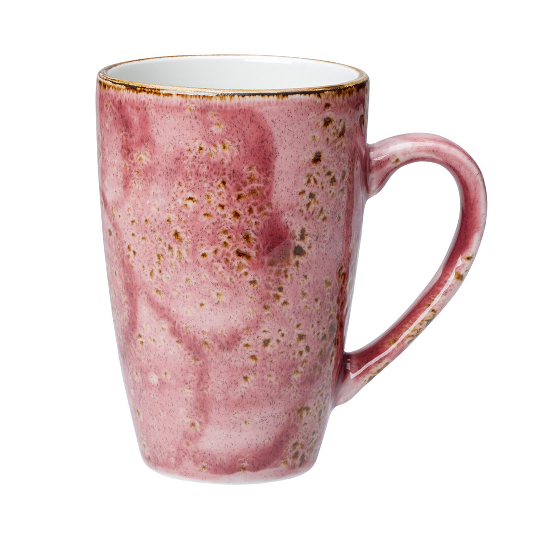 Ceramic Mug Craft Raspberry Quench Mugs Tableware 28.5cl (10oz) Pack Of 12
