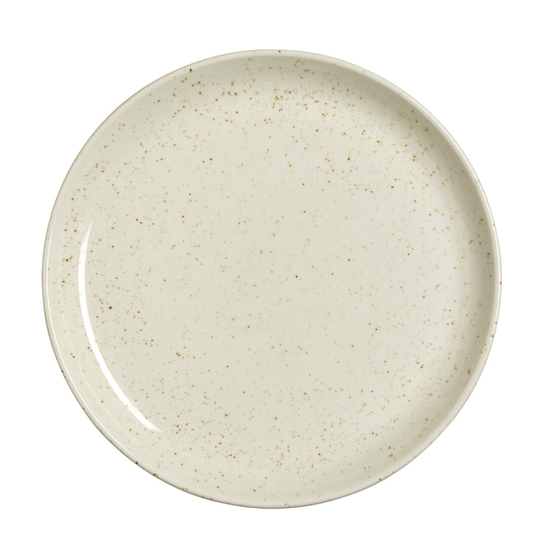 Amari Pepper Nordic Coupe Plate 25.25cm (10"") Ceramic Tableware Pack of 12
