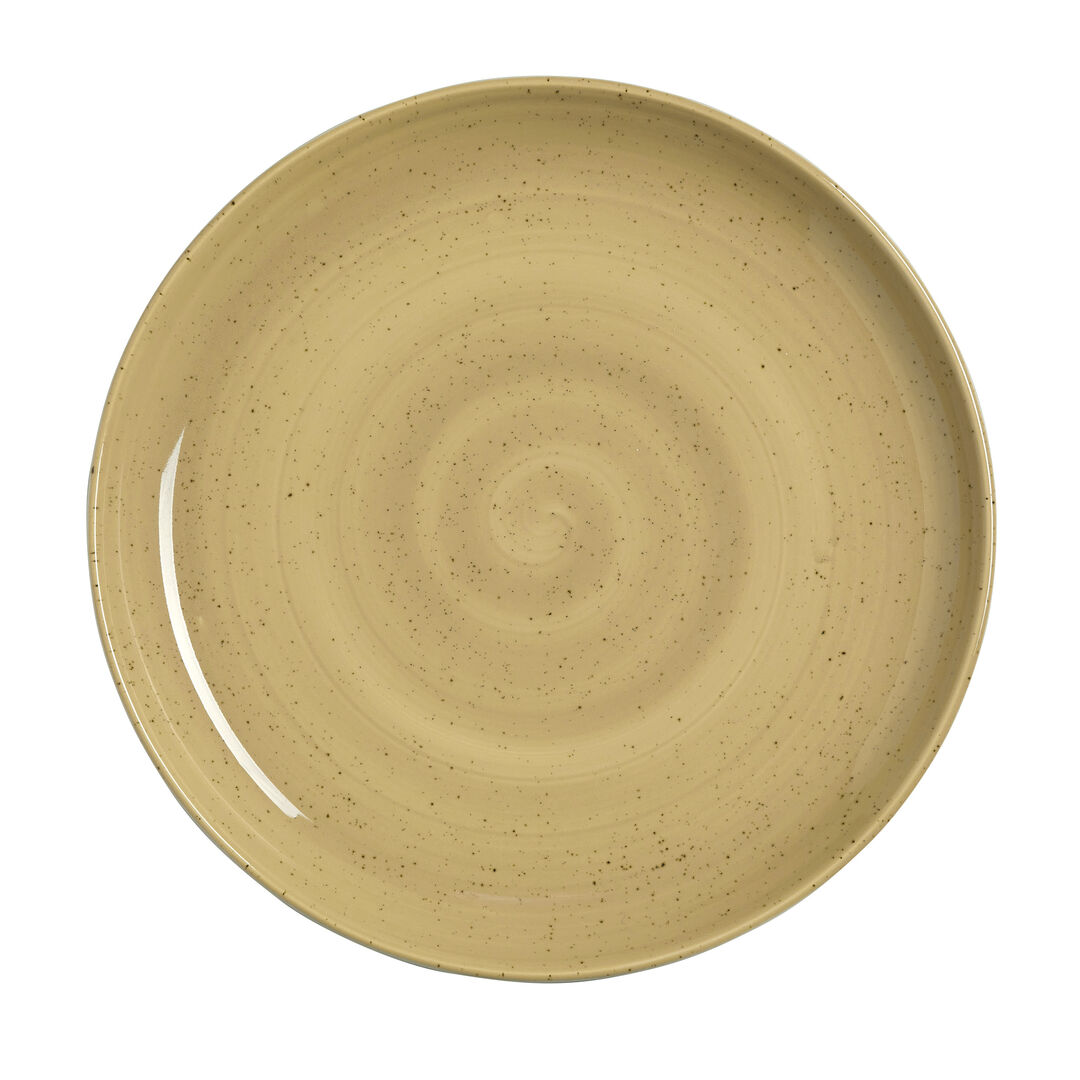 Amari Dijon Nordic Coupe Plate 25.25cm (10"") Ceramic Plate Tableware Pack of 12