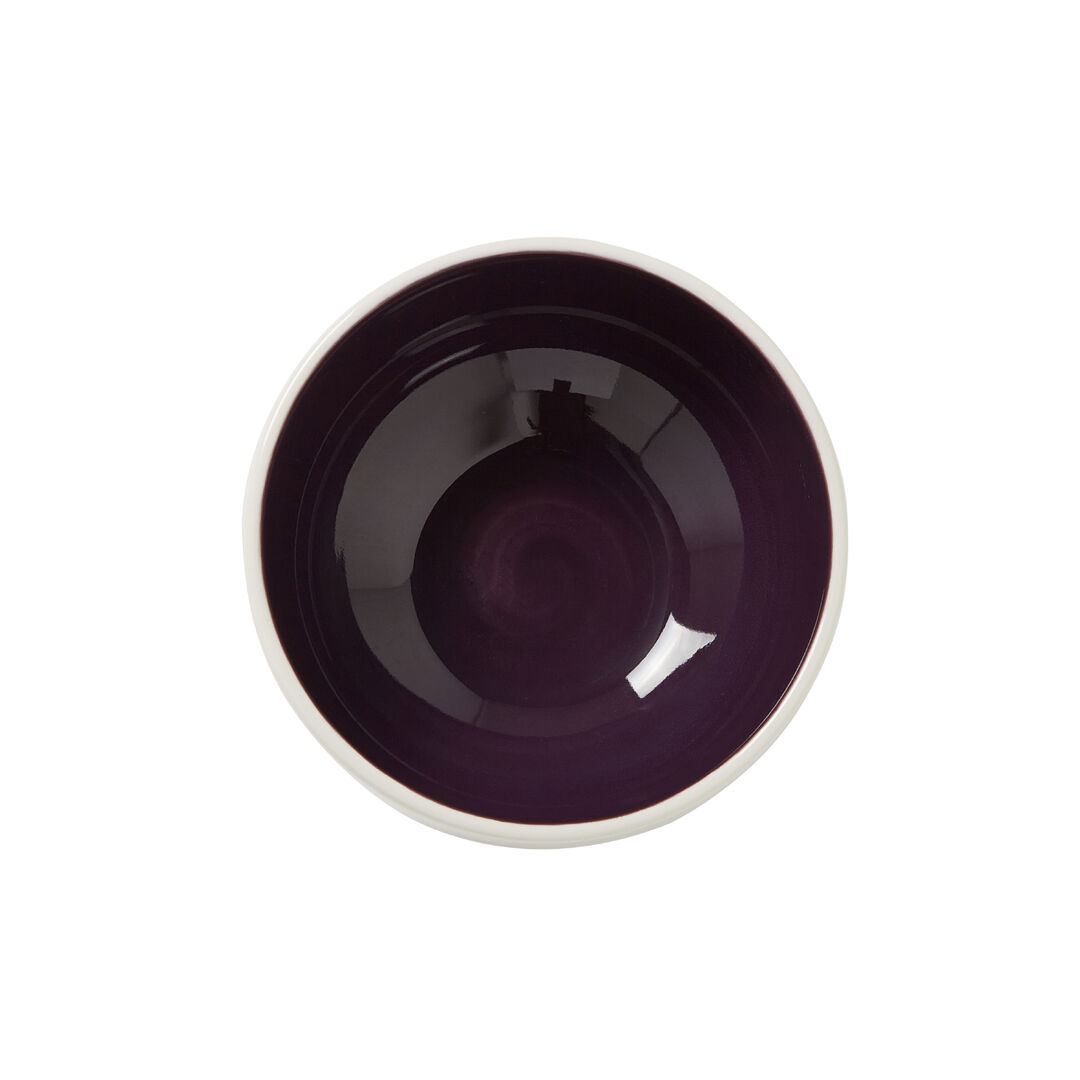 Nyx Damson Bowl 13.5 x 5.75cm 47cl Ceramic Serving Bowl Tableware Pack of 12