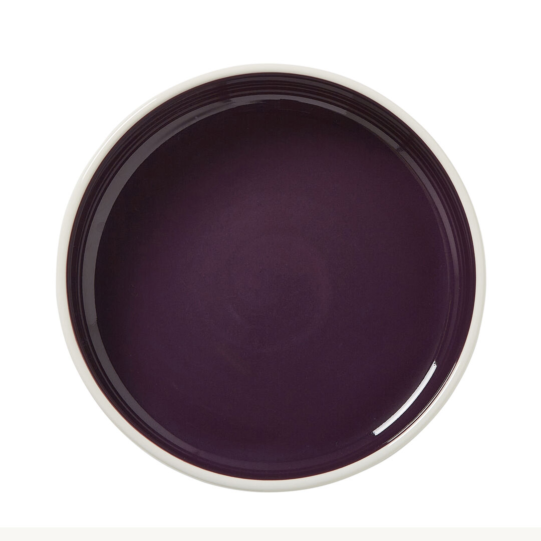 Nyx Damson Round Stacking Tray 20.25cm (8"") Ceramic Tray Tableware Pack of 12