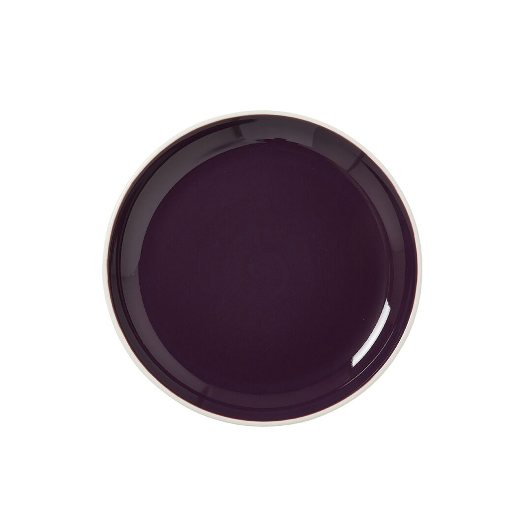 Nyx Damson Nordic Coupe Plate 20.25cm (8"") Ceramic Plate Tableware Pack of 12
