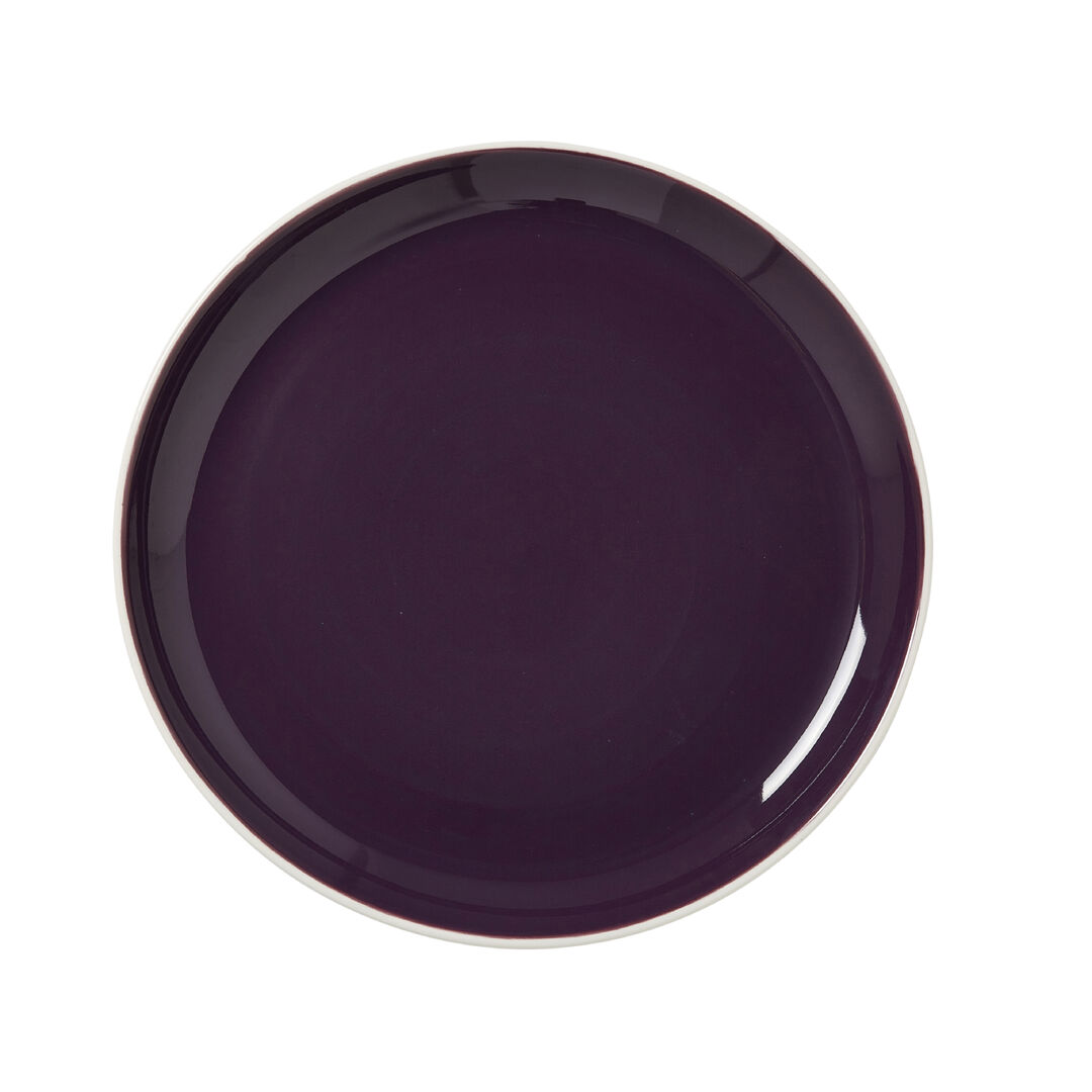 Nyx Damson Nordic Coupe Plate 25.25cm (10"") Ceramic Plate Tableware Pack of 12