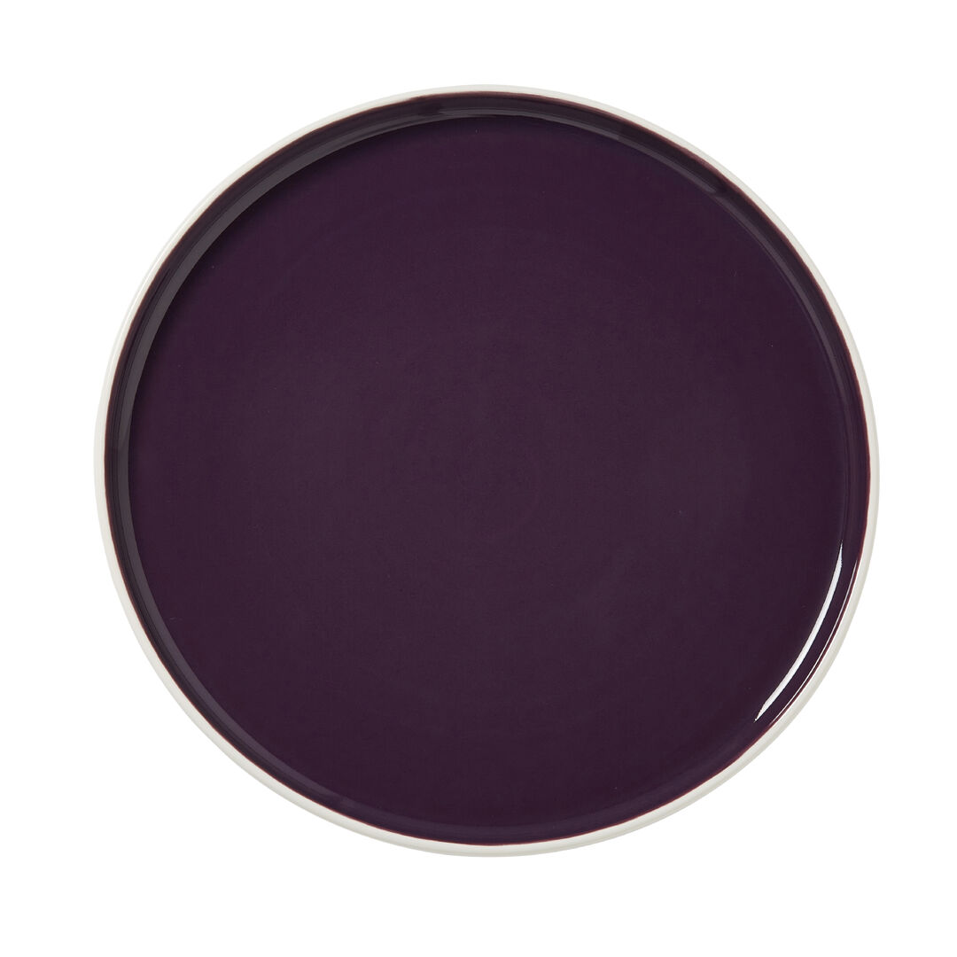 Nyx Damson Stack Plate 28.5cm Ceramic Serving Food Plate Tableware Pack of 6