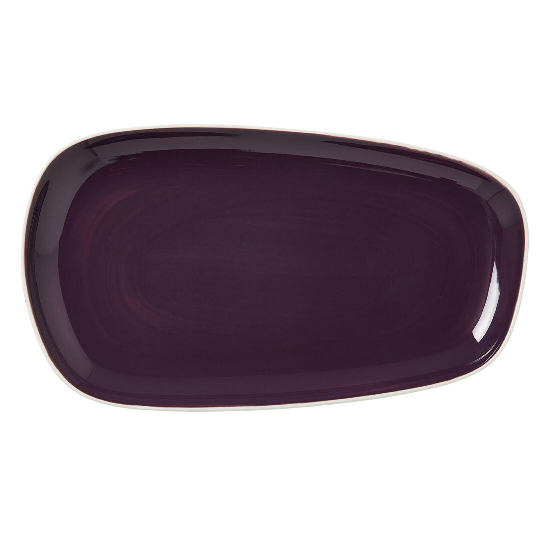 Nyx Damson Nordic Tray 34cm Ceramic serving Tray Set Hotel Tableware Pack of 6