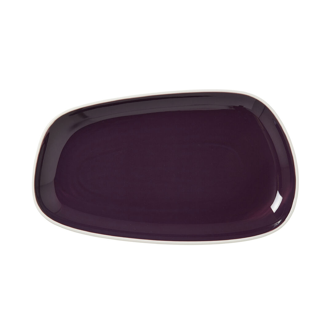 Nyx Damson Nordic Tray 29cm Ceramic serving Tray Set Hotel Tableware Pack of 6