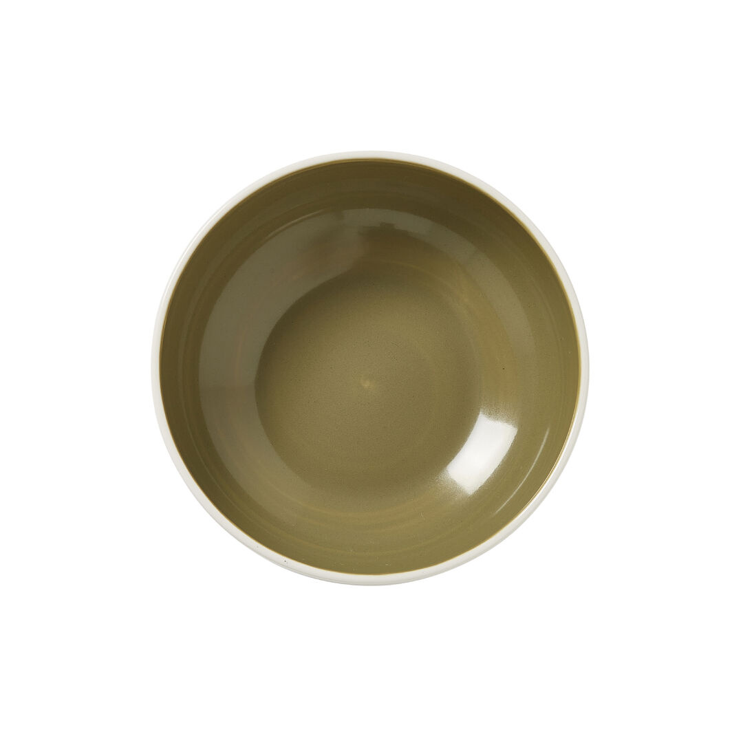 Nyx Olive Bowl 17.5cm 98cl  Ceramic Serving Bowl Set Home Tableware Pack of 12