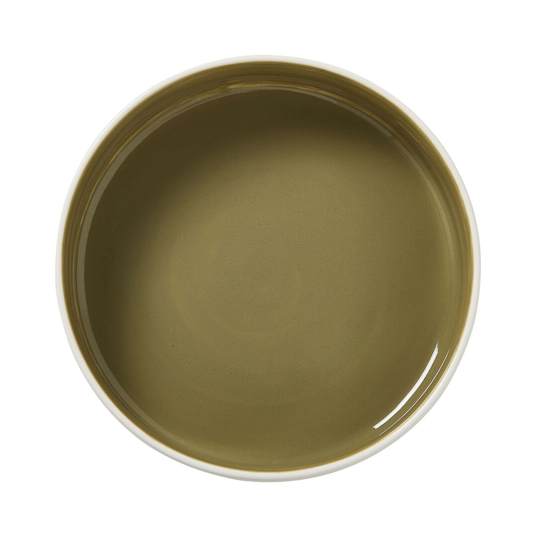 Nyx Olive Round Stacking Tray 20.25cm (8"") Ceramic Tray Tableware Pack of 12