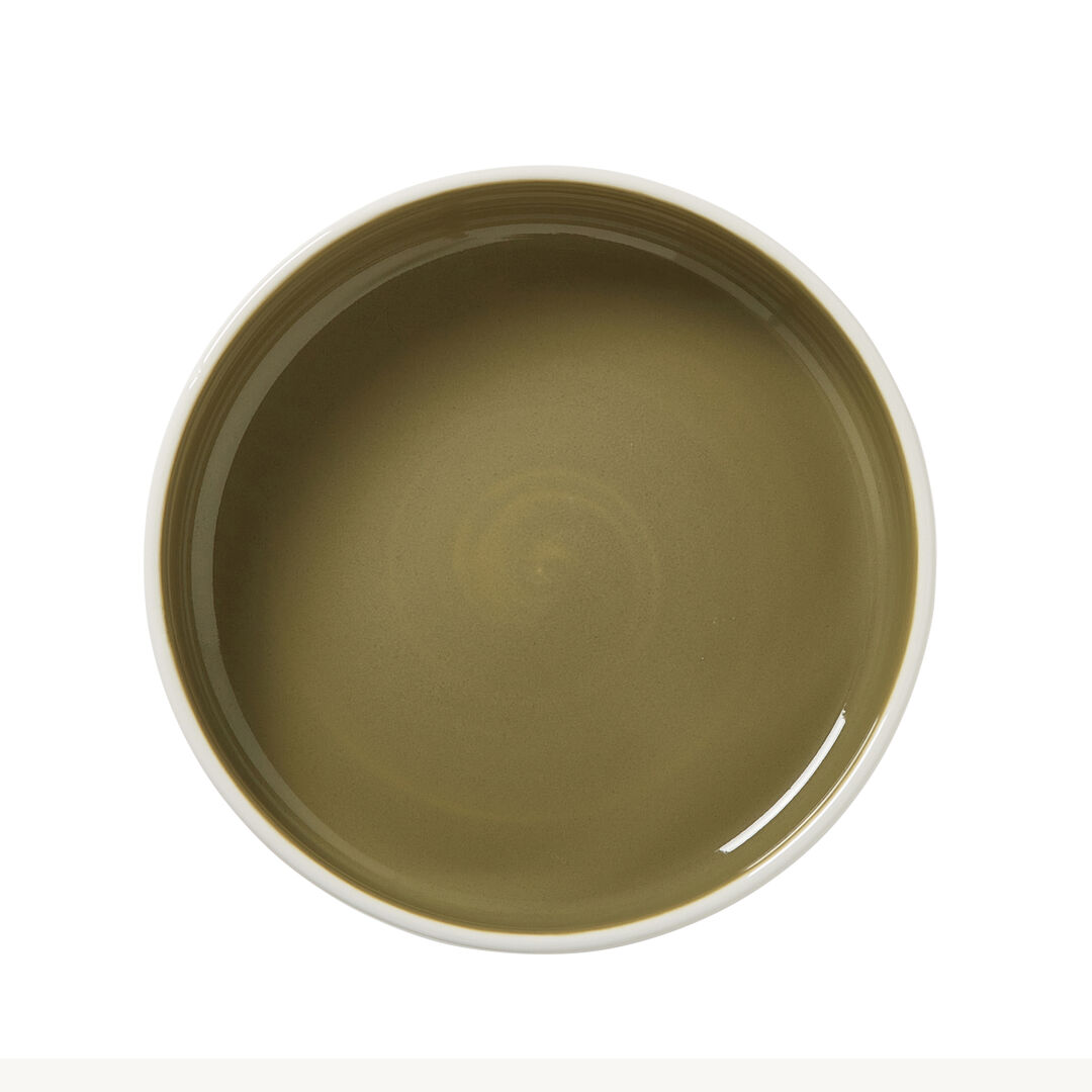 Nyx Olive Round Stacking Tray 16.5cm (6 1/2"") Ceramic Tray Tableware Pack of 12