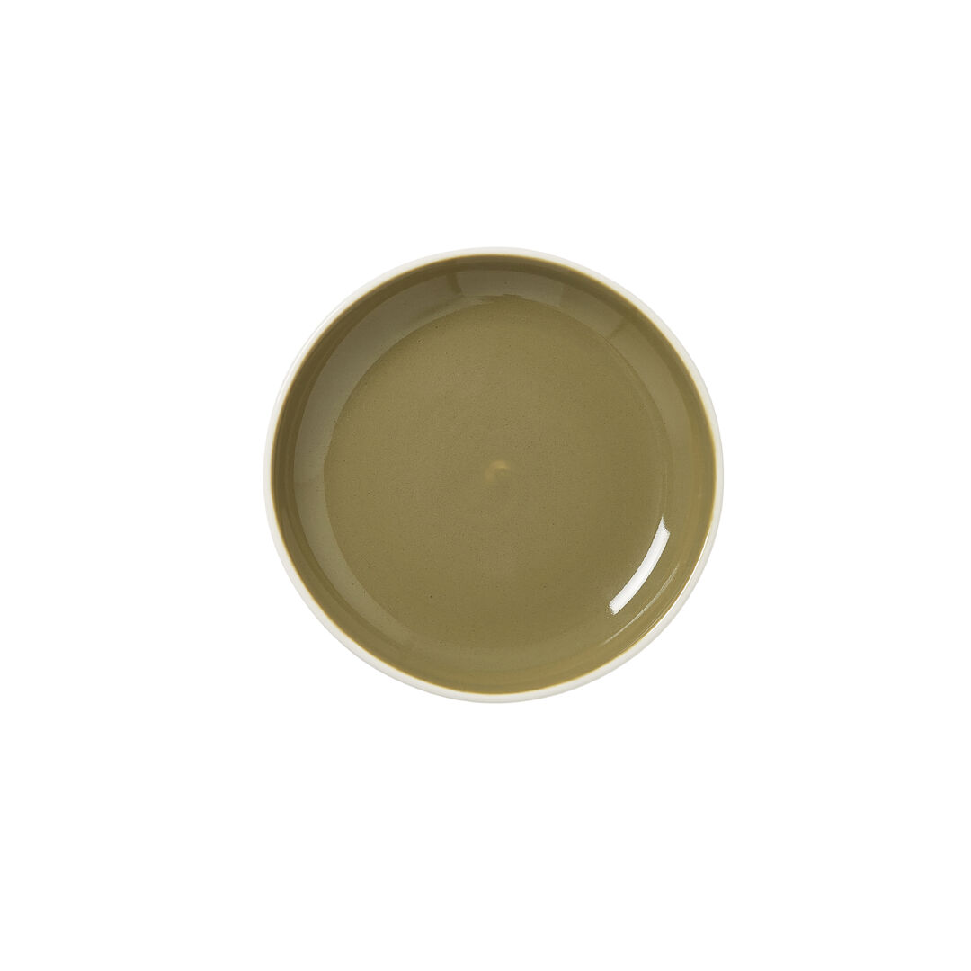 Nyx Olive Nordic Coupe Plate 16.5cm (6 1/2"") Ceramic Plate Tableware Pack of 12